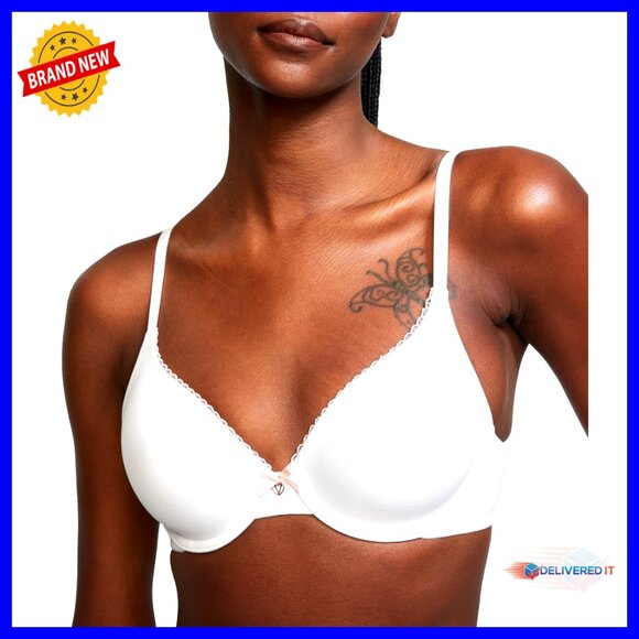 Full Coverage Lightly Lined T-Shirt Bra Everyday Wear Adjustable Straps